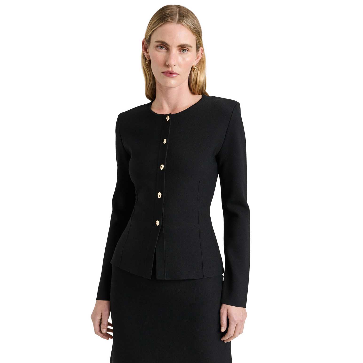 Veronika Maine Milano Round Neck Jacket